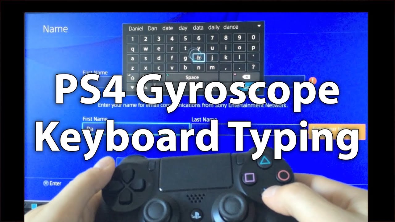 PS4 Typing Keyboard - PlayStation 4 Tips And Tricks - YouTube