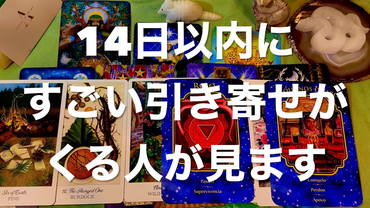14日以内にすごい引き寄せが始まる人に表示されます