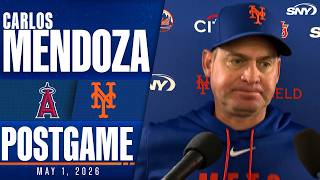 Carlos Mendoza on the Mets' 4-3 win over the Angels 'solid team win'