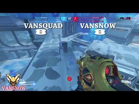 [반스노우]손플로 반스쿼드 뚝배기 털고 쌍욕 먹었던 추억이 새록하군요l  VANSNOW vs VANSQUAD OverWatch l 1080p의 사본