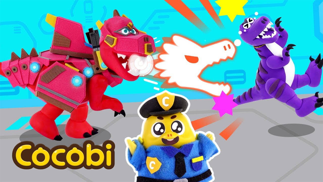 ¡Al rescate! ¡Robot T-Rex Superhéroe!🦖🤖 | Canciones Infantiles | Kids Songs | Cocobi