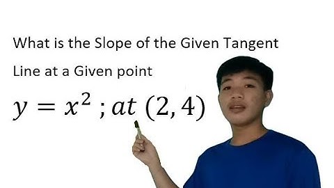 Slope of the Given Tangent Line at a Given Point | Kyle Rizal - Basic Calculus