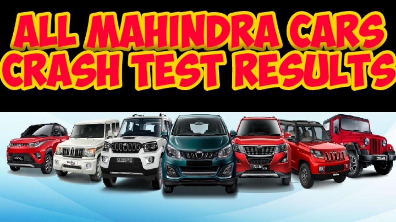 All MAHINDRA Cars Crash Test Videos || Scorpio, Thar, Xuv700, Xuv500, Xuv300, Kuv100,Marazzo,Bolero
