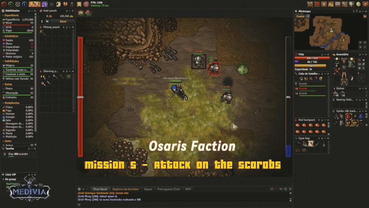 Medivia | Osaris Faction | Mission 5 - Attack on the Scarabs
