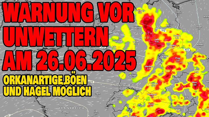 Severe weather warning on 26.06.2025 - Hurricane-force gusts and hail