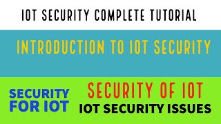 Introduction To IoT Security|What is IoT Security|Why IoT security is important|Part:1