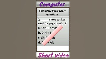 Computer! Basic Short question #competive_exams #computergk #shorts