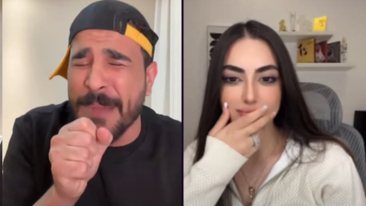 حسحس مع عايدة التركية تطلب منه يغني تركي