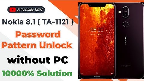 Nokia 8.1 TA-1121 Password Pattern Unlock without PC | Hard Reset #nokia #hardreset #withoutpc