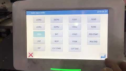 add thread trimming function code for pattern sewing machine Mitsubishi type