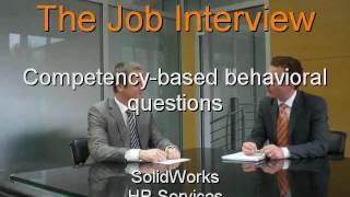 The Job Interview: Competency-based behavioral questions