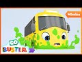 Buster’s Stuck in the Slimy Green Puddle | Go Buster | Baby Cartoons | Kids Videos | ABCs and 123s