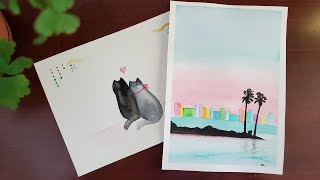 Late Valentine's and Skylines, Watercolor | Kaff Vlogs by Kaffeine's Other Stuff 9 views 2 years ago 15 minutes