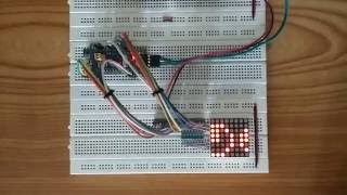 STM32F103C8 LED Matrix 8x8 Scrolling Sprite