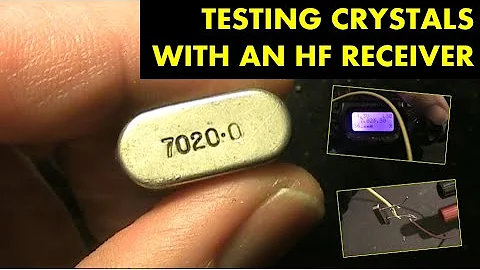 Testing quartz crystals with an HF receiver