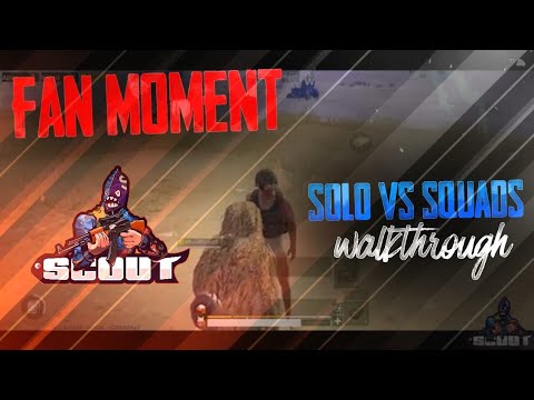 Solo vs squads walk through || VOICE OVER IS BACK || Fan moment camera iphone 8 plus apk