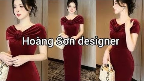 Dạy cắt may: Hướng dẫn cách cắt đầm cổ tim vai chờm xếp ly theo mẫu| Hoàng Sơn designer