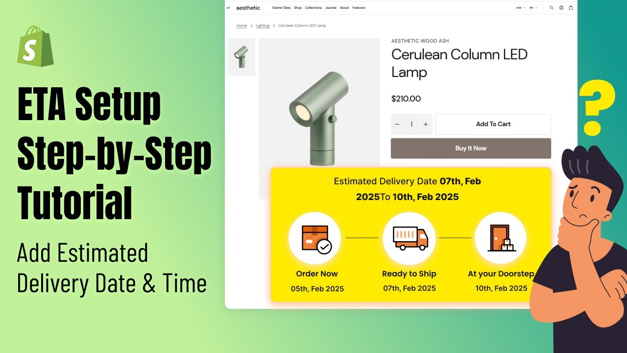 How to Add / Display Estimated Delivery Time & Date on Shopify Product ...