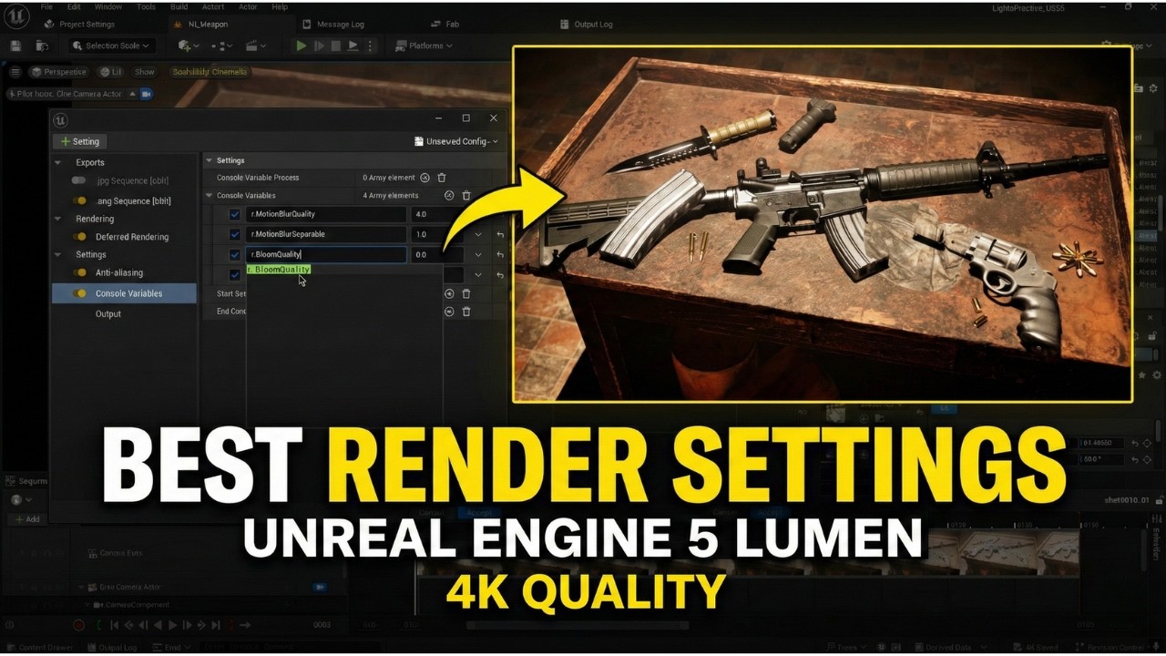 Best Render Settings for Unreal Engine 5 Lumen Projects - YouTube