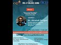 State level webinar on "Beyond NoSQL" conduted by KLE's JT BCA College, Gadag.