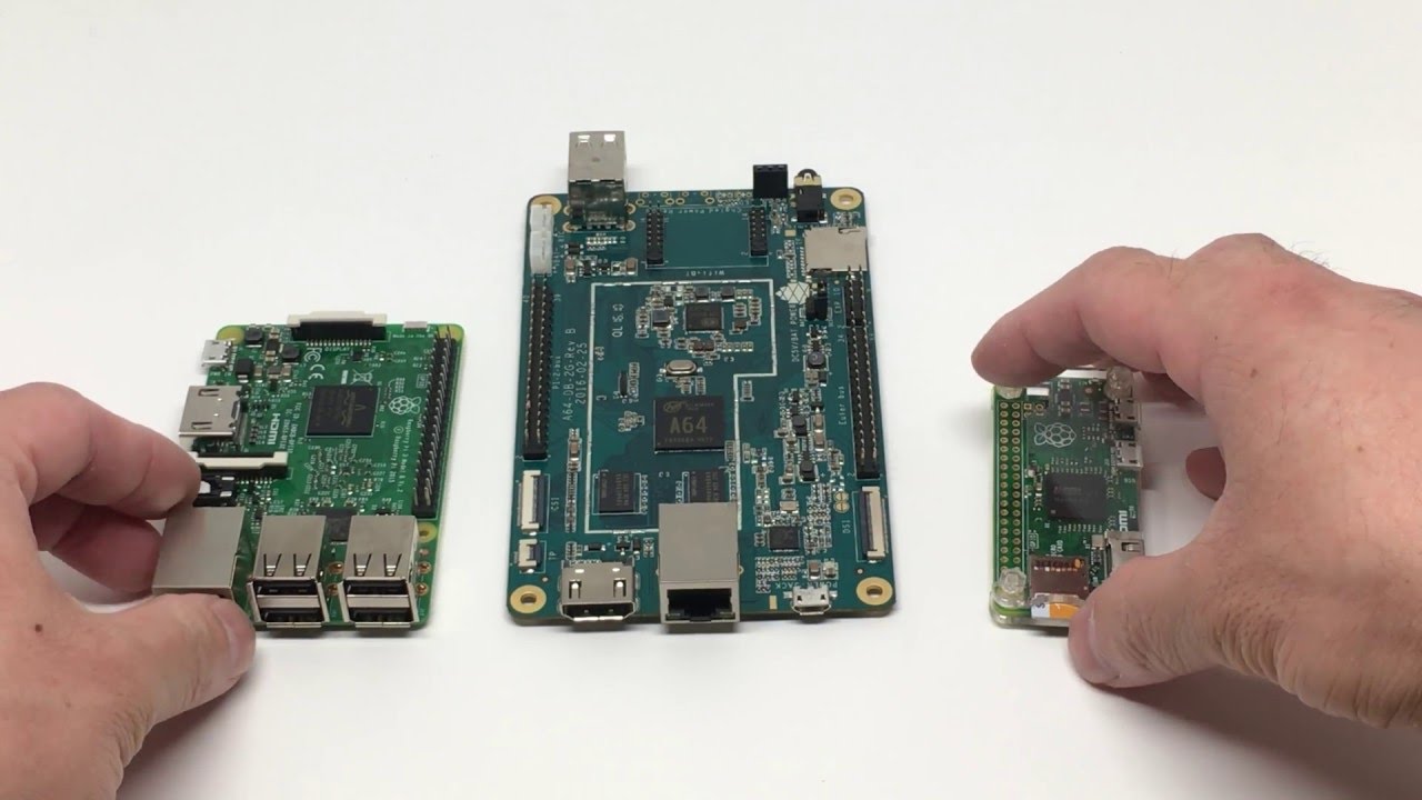 PINE A64 Raspberry  PI  3 and Raspberry  Pi  Zero Size  