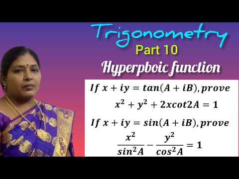 TRIGONOMETRY/HYPERPBOIC FUNCTION/EXAMPLE 4&5/KS