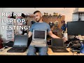 Testing some of the retro laptops from the Franklin eWaste haul.