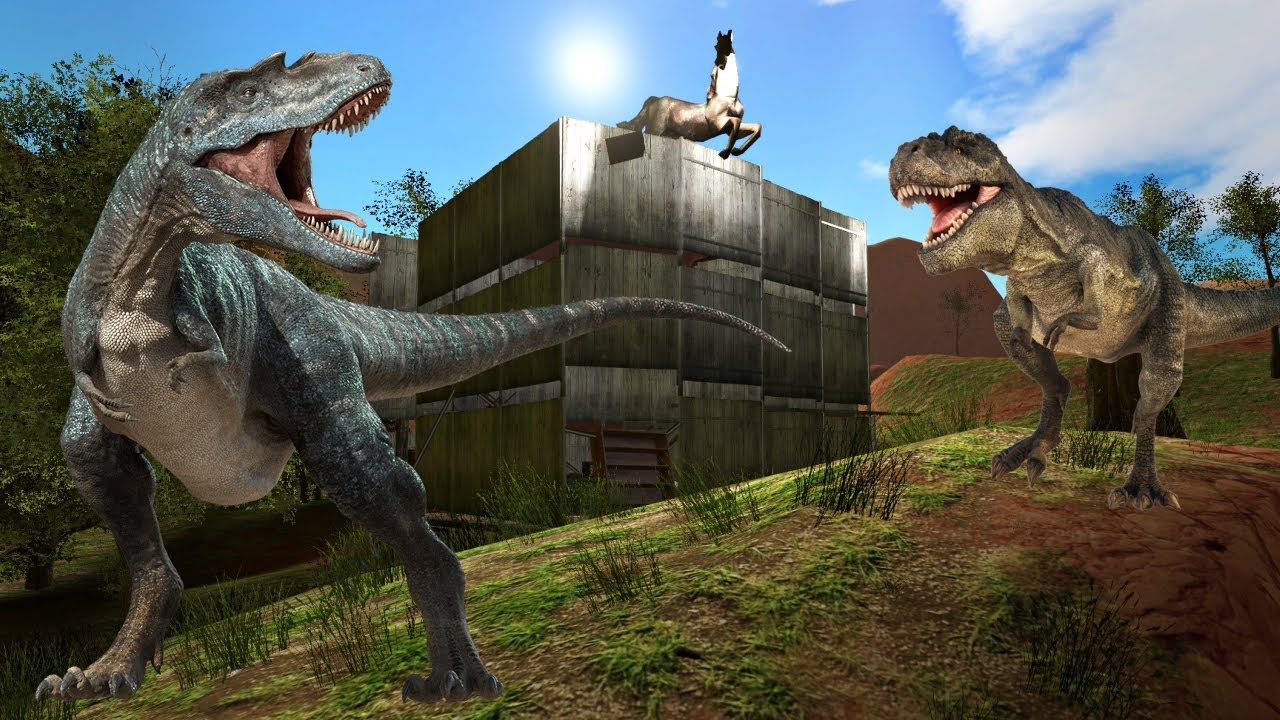 ⁣BUILDING A SHELTER AGAINST DINOSAURS! - Garry's Mod Gameplay - Gmod Jurassic Park Base Build