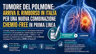 Tumore del polmone: rimborsata in Italia una nuova combinazione chemio‑free in prima linea