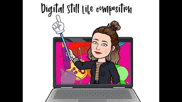 Digital still life composition using Autodesk Sketchbook - learning to use the magic wand tool