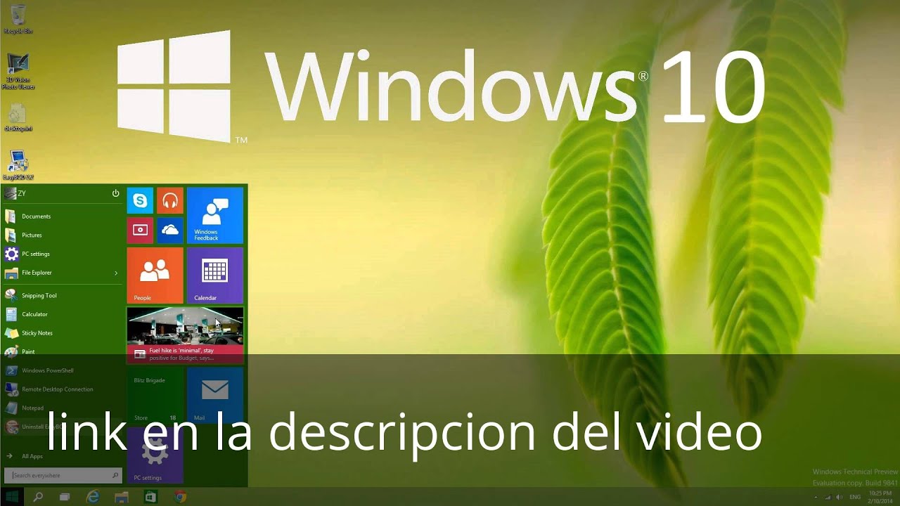 Descarga Ya Windows 10 Build Rtm Pro Oem Español 2016 Youtube