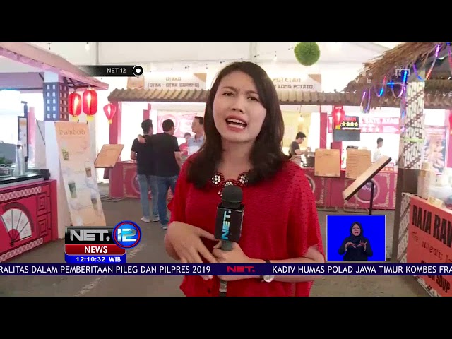 Live Report - Icip Icip Aneka Kuliner di jakarta Street food Festival   NET12 class=