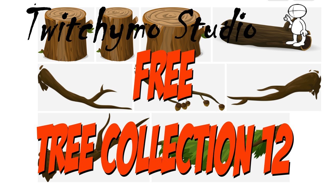 Free Tree Collection 12 Props for CTA4 from free Vector Graphic | Cartoon Animator 4