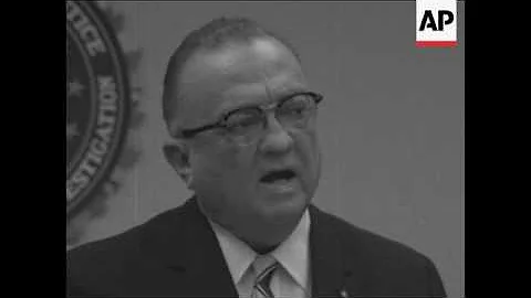 FBI director J Edgar Hoover says FBI won't protect...