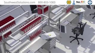 Light Duty Adjustable Motorized R&D Workstations Workbenches