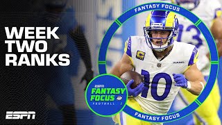 Week Two Rankings + Start/Sit Decisions 🤔 | Fantasy Focus 🏈