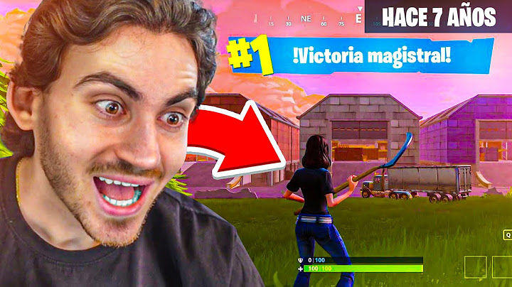 Mi PRIMERA PARTIDA en FORTNITE de hace 7 Años…