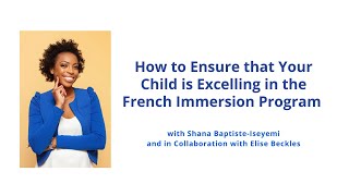 French Immersion Support in Ontario
