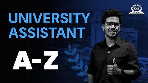 University Assistant Exam A–Z 🔑 | Degree Prelims 2026