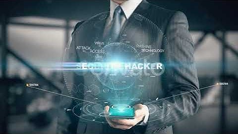 Businessman with Security Hacker Hologram Concept | Motion Graphics - Videohive template