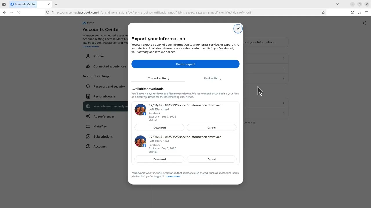 Download Your Facebook Data Request | Recap Books Tutorial