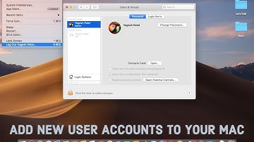 How to Setup a New User Account On Mac