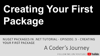 Nuget Packages in .NET #3 - Creating Your First Package