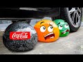 🔴Experiment Car vs Coca Cola Balloons | Crushing Crunchy & Soft Things by Car