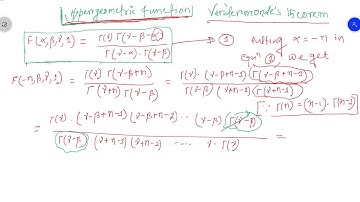 Hypergeometric Function : Vandermonde