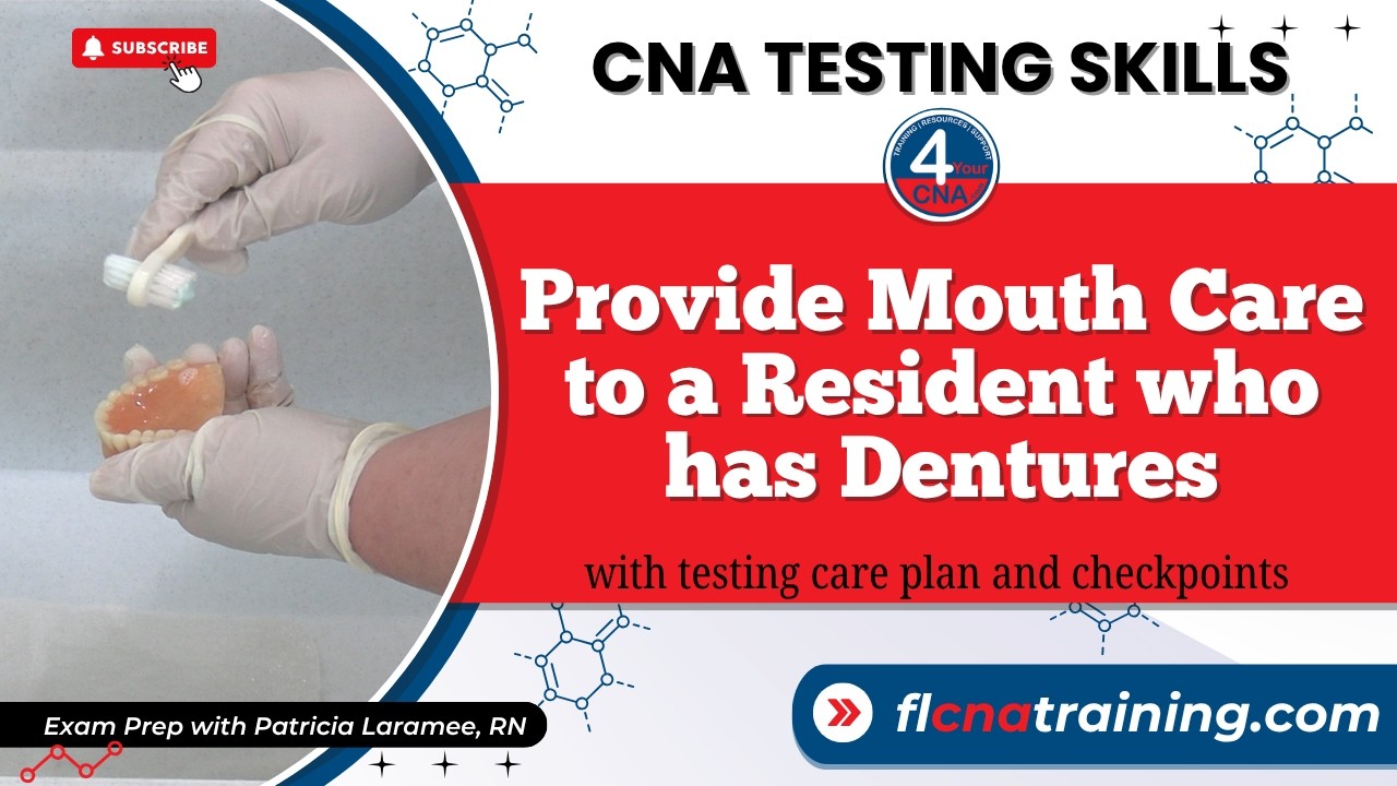 How to Provide Denture Care | CNA Skills for Prometric Exam 2025 - YouTube
