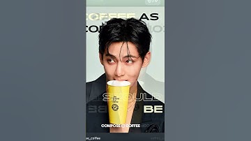 Taehyung with Compose Coffee = pure happiness every sip #Taehyung #V #ComposeCoffee #Borahae #Daily