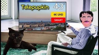 Видео Обзор распаковка Телевизор 43" Telefunken TF-LED43S22T2SU UHD Smart TV  Первое впечатление (автор: ТвойTOY)