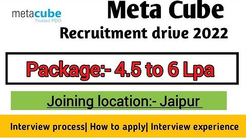 METACUBE Interview Experience: Interview Process #metacube