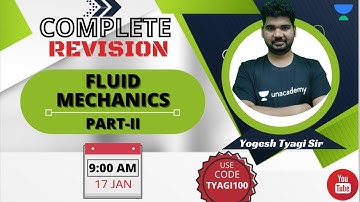 4 Hours Marathon | Fluid Mechanics (Complete Revision) | Yogesh Kumar Tyagi
